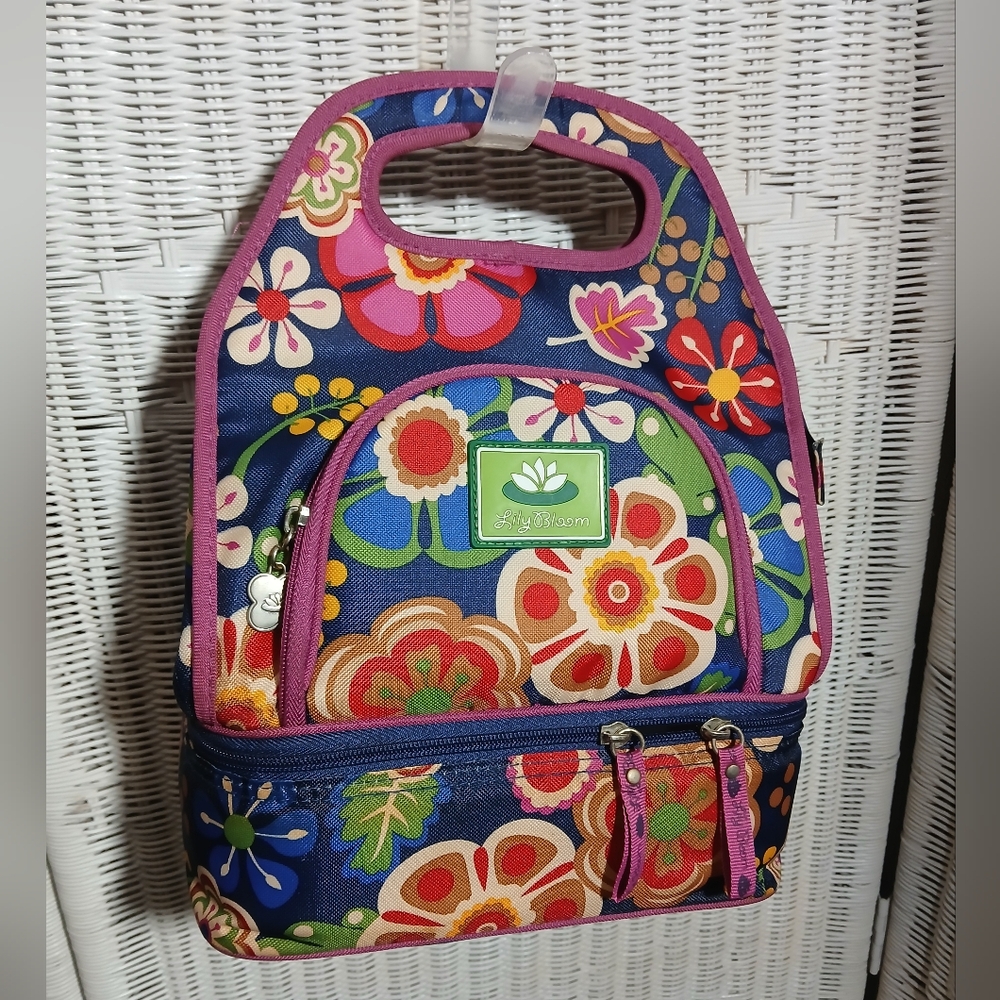 Lily Bloom Floral Women's Insulated Lunch Bag - Multicolor